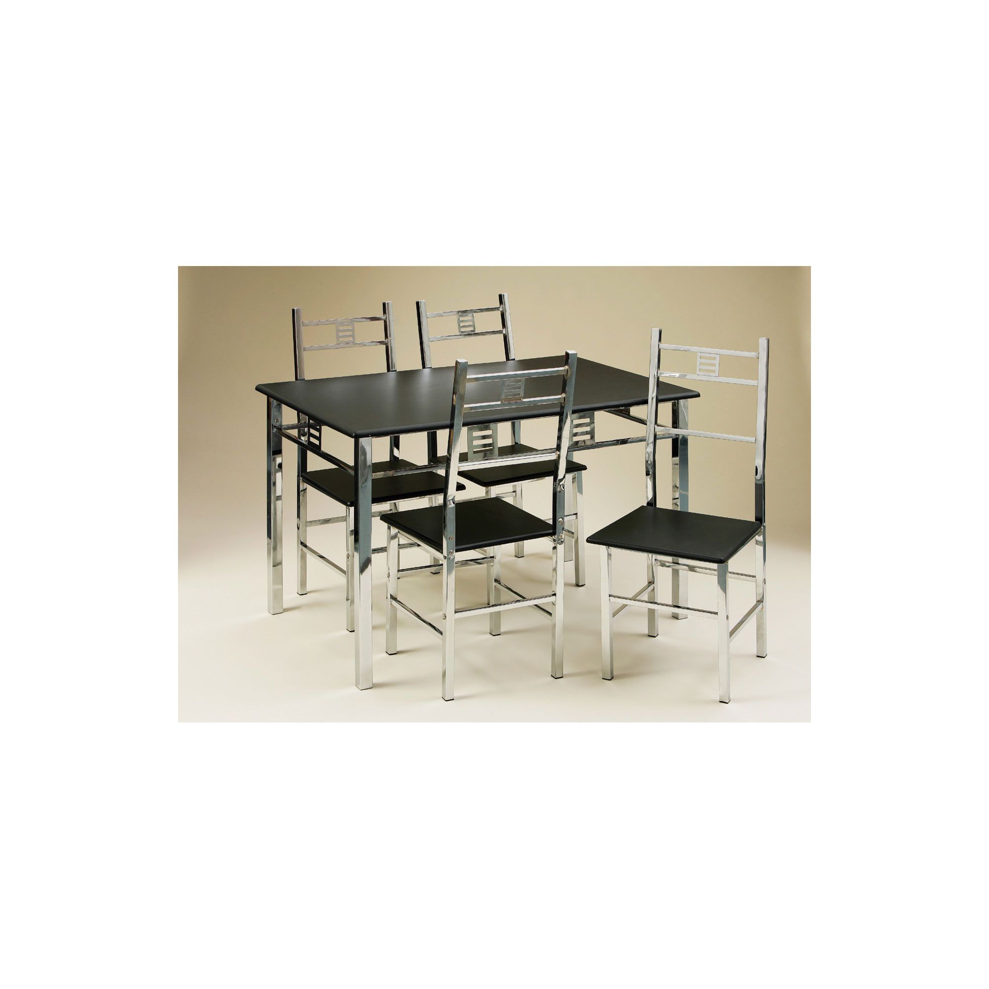 Premier Housewares Dining Set with Triple Chrome Frame at Tesco Direct