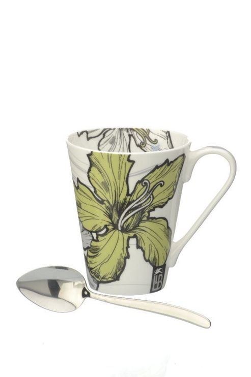 Image of Llewelyn-bowen Llb Mustique Mug & Spoon Set - Gift Idea