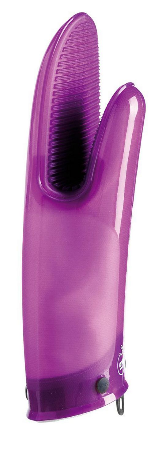 Image of Mastrad Orka Plus Silicone Oven Mitt Translucent Purple