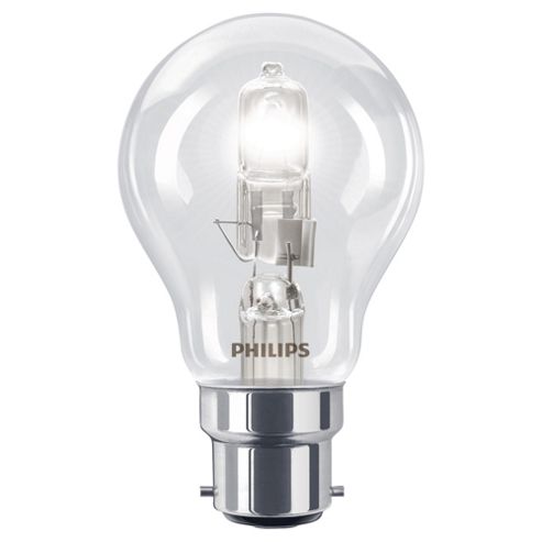 Image of Philips Ecoclassic Dimmable Halogen Traditional Light Bulb (42w B22 A55)