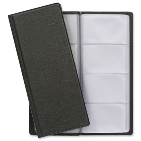 Image of Goldline Classic Business Card Holder Pvc 64 Pockets For 128 Cards 280x110mm Black Ref Cbc4pz