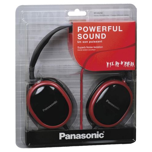Image of Panasonic Rp-hx250 Headphones Red