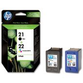 HP 21/22 Combo-pack Inkjet Print Cartridges