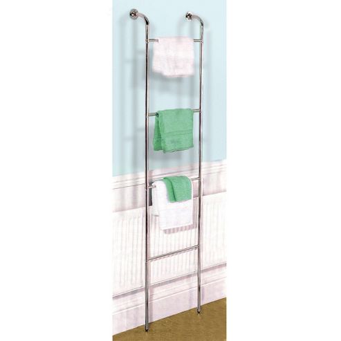 Image of Techstyle Chrome Wall Mounted 4 Rung Towel Rail