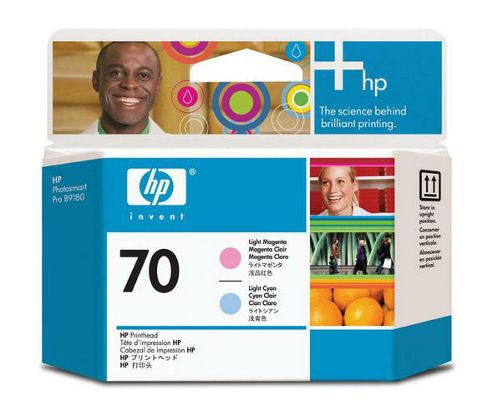 Image of Hewlett-packard C9405a No.70 Printhead -light Cyan And Light Magenta