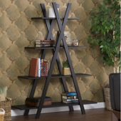 Southern Enterprises Havenwood "X" Etagere Bookshelf
