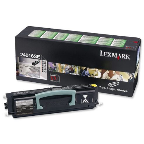 Image of Lexmark 24016se Black Return Program Toner Cartridge (yield 2500 Pages) 3 Pack For E232, E33x, E34x Printer (yield 2500 Pages)