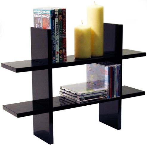 Image of Geo - Wall Mounted Storage/ Display Shelf - Black