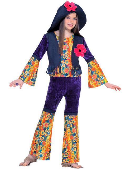 Image of Teen Purple Haze Hippie Costume