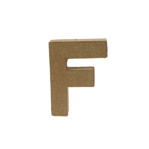 Image of Small Kraft Letter - F