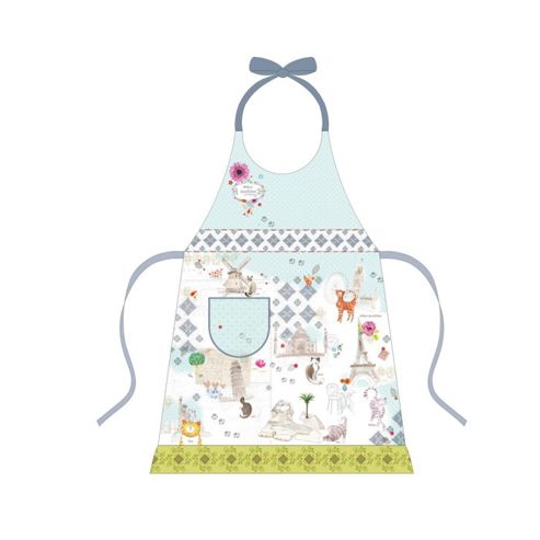Image of Pimpernel Arthur Goodfellow & Friends Cat Design Frilled Apron