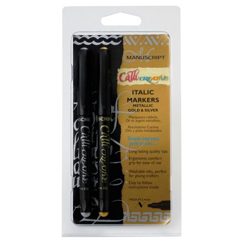 Image of Twinpack Markers Callicreative Metallic Gold And Silver