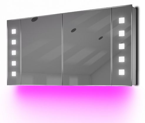 Image of Ambient Audio Demist Bathroom Cabinet With Bluetooth, Shaver & Sensor K124paud