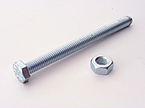 Image of Basic 042651 Hex Nuts&bolts M8x25mm X10