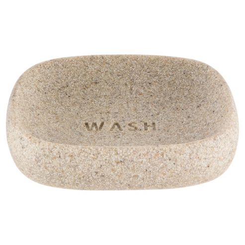 Image of Tesco Stone Effect Word Soap Dish