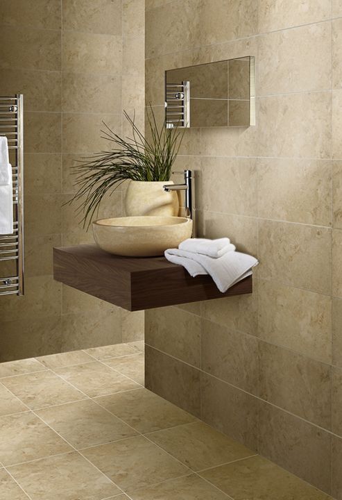 Image of Cappucino Dark Beige Wall And Floor Ceramic Tile 300x500mm Box Of 8 (1.19 M-- / Box)