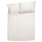 Tesco Pure Cotton Ribbon Pintuck, Double, White