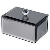 Lucy Small Smoked Glass Jewellery Box