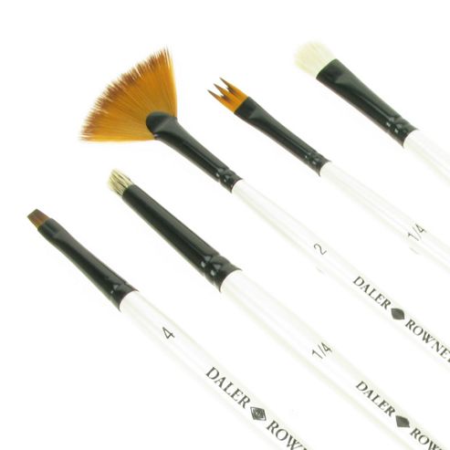 Image of Daler Simply All Purpose Brush Set - Blue Wallet 29