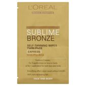 L'Oreal Sublime Bronze Self-Tan Wipes 2 X 5.6ml