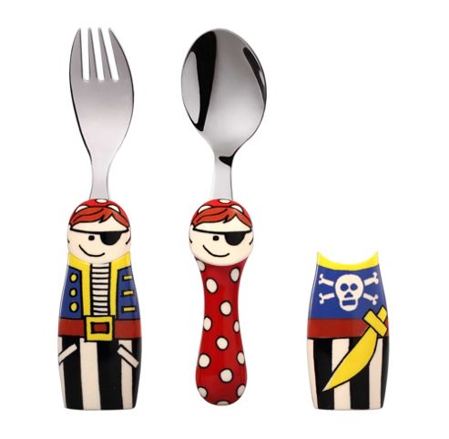 Image of Eat4fun Duos Pirate Children's Cutlery Set