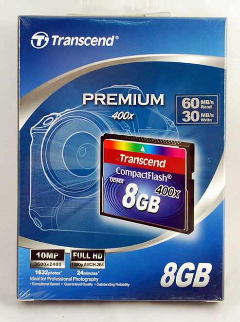 Image of Transcend 8gb Cf 400x Card