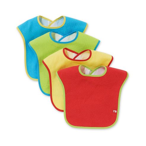 Image of Mothercare Towelling Bibs- 4 Pack