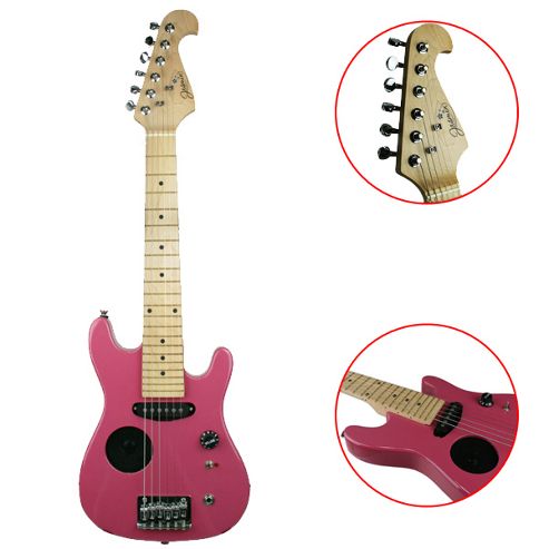 Image of Jasmin 1/2 Size Kids Electric Guitar With Amp Pink
