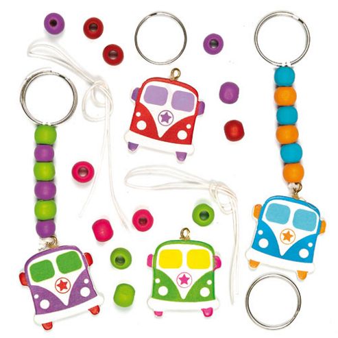 Image of Camper Van Keyring & Bag Dangler Kits (pack Of 4)