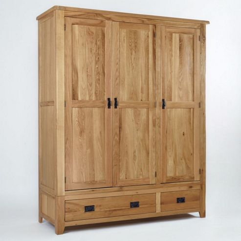 Image of Elements Westbury Oak 3 Door Wardrobe