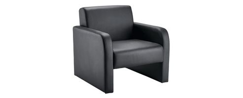 Image of Arista Reception Chair Flat Pack Black Pu