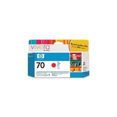 Image of Hp 70 Printer Ink Cartridge With Vivera Ink - Red
