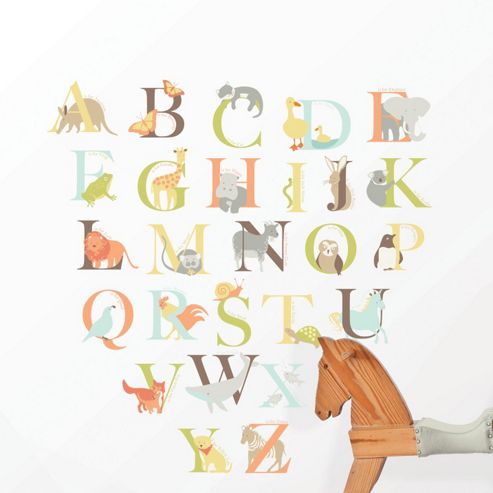 Image of Wallpops!wallartforbaby Alphabet Zoo Baby Wall Stickers