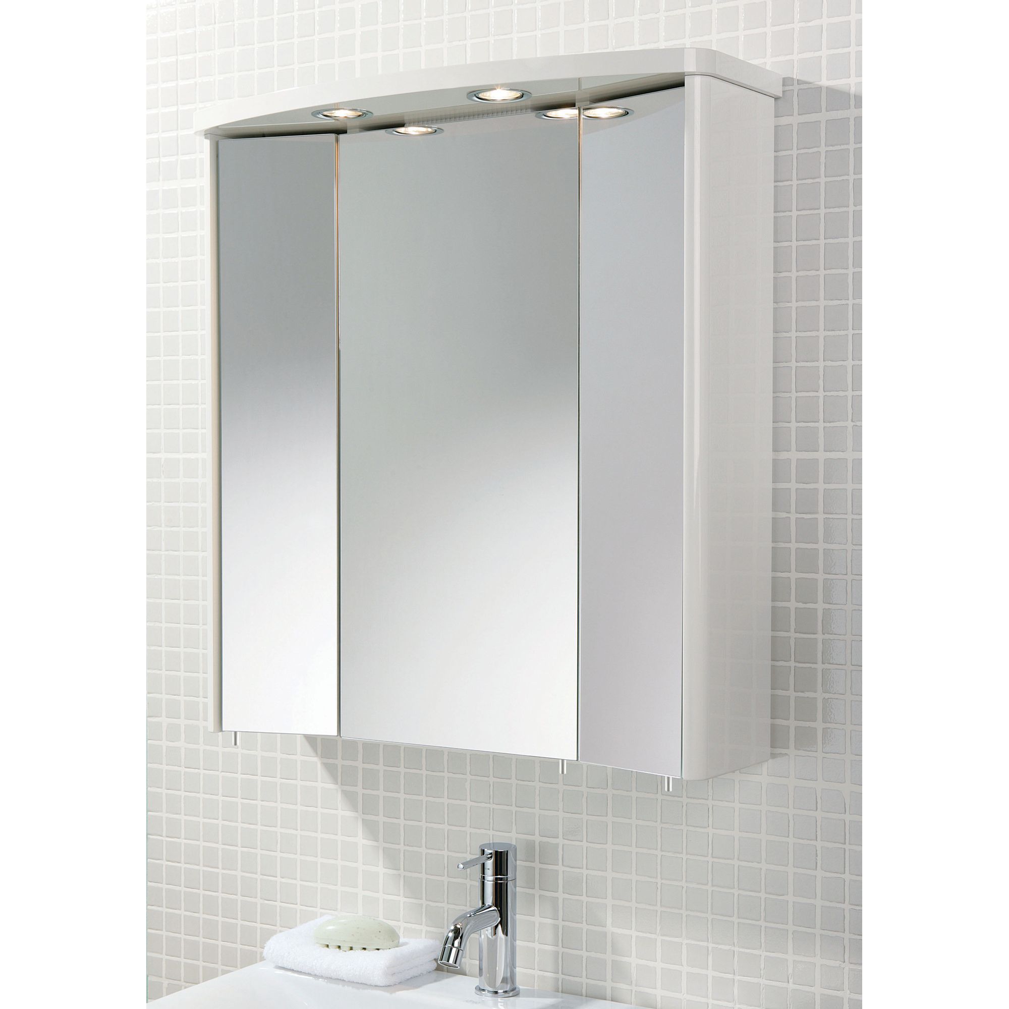 HIB Tissano Bathroom Cabinet in White at Tesco Direct