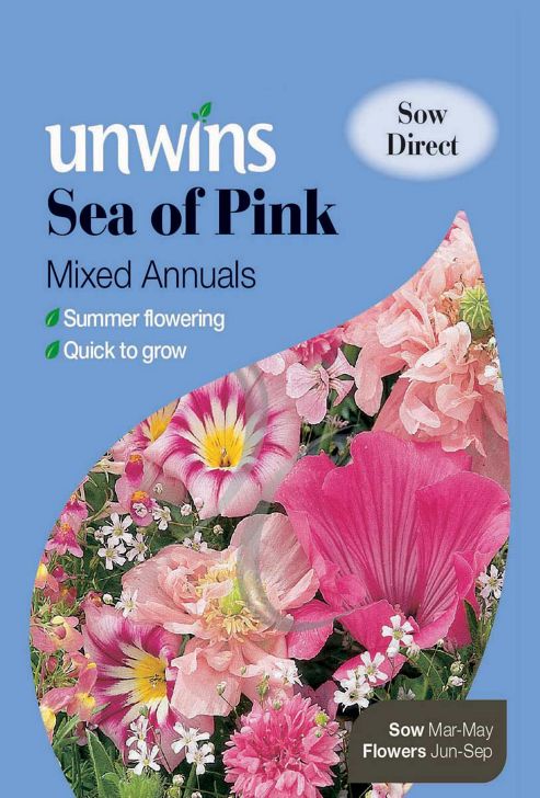 Image of Unwins Sea Of Pink Mixed Annuals