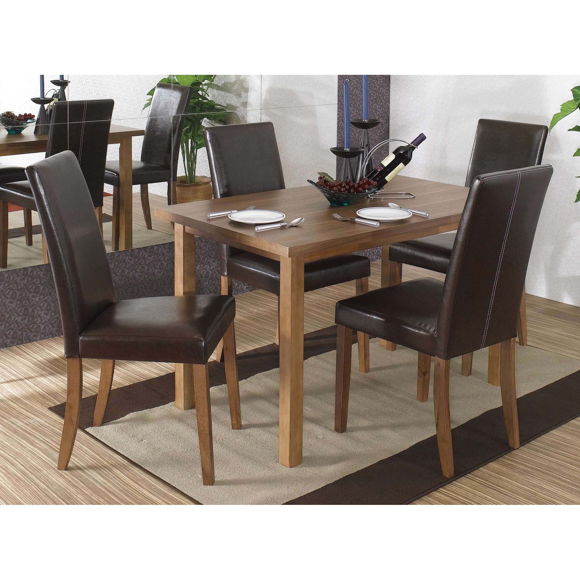 Home Zone Chiltern 5-Piece Small Dining Set in Brown at Tescos Direct
