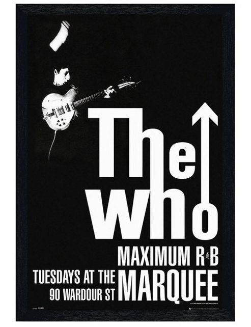 Image of The Who Black Wooden Framed Maximum R N B Poster