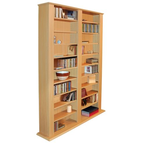 Image of Techstyle Multimedia Cd / Dvd Storage Shelves - Beech