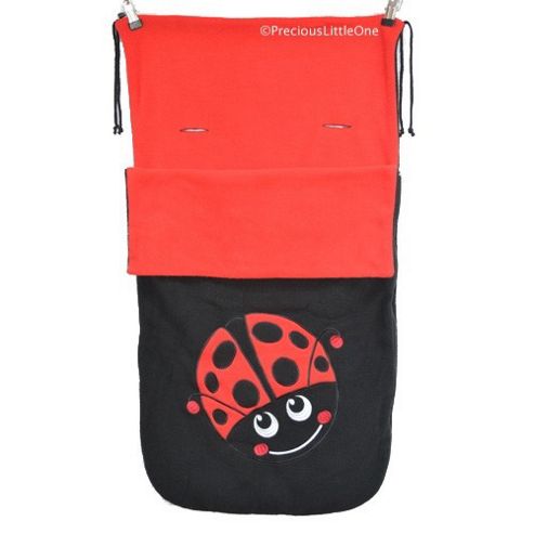 Image of Cuddles Collection Fleece Footmuff (ladybird)