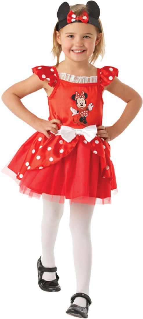 Image of Minnie Mouse Red Ballerina - Child Costume 5-6 Years