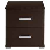 Fresno 2 Drawer Bedside, Brown