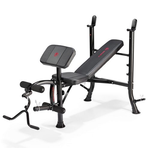 Image of Marcy Eclipse Be1000 Barbell Weight Bench With Arm Curl Pad & Leg Developer