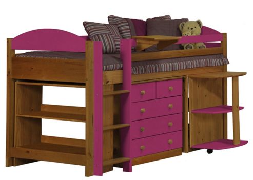 Image of Maximus Mid Sleeper Set 1 Antique With Fuschia Details