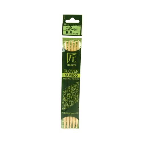 Image of Clover Takumi Bamboo Knitting Needles - 5.5mm - 5pk