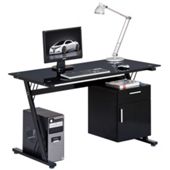 Alphason Montana Glass Computer Desk