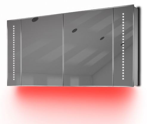 Image of Ambient Audio Bathroom Cabinet With Bluetooth, Shaver Socket & Sensor K125raud