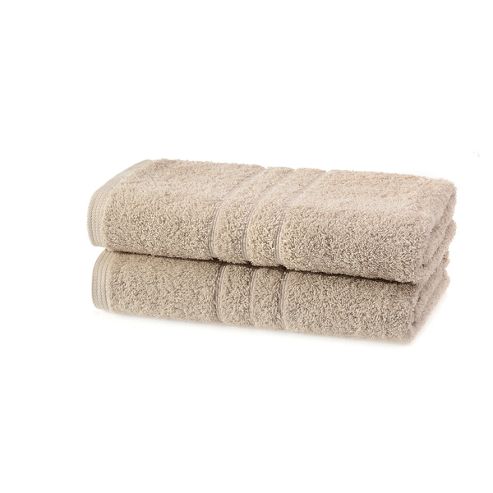 Image of Kudos Taupe Bath Towel 70x120cm 100% Cotton - Set Of Two
