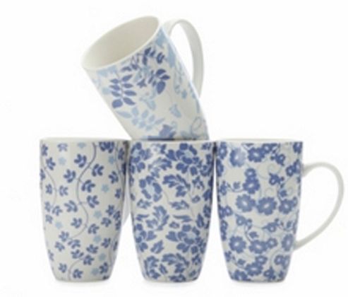 Image of Mw Blue Bayou Mug 420ml Set Of 4 Gb