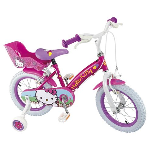 Image of Hello Kitty 14" Kids' Bike With Stabilisers