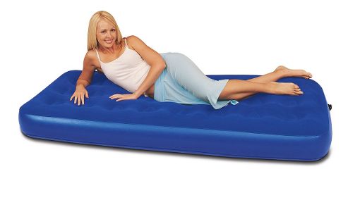 Image of Bestway Comfort Quest Flocked Single Air Bed, Blue